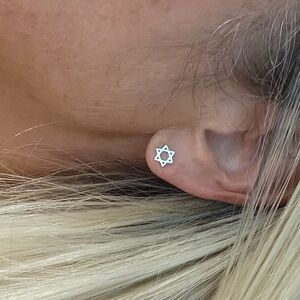 STAR OF DAVID EARRINGS, unisex